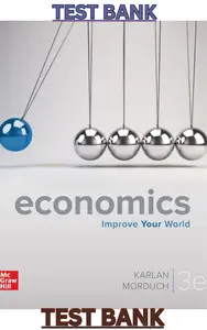 TEST BANK for Economics 3rd Edition by Dean Karlan & Jonathan Morduch thumbnail