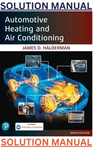 SOLUTIONS MANUAL for Automotive Heating and Air Conditioning 9th Edition by James Halderman thumbnail