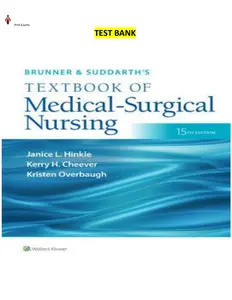 Brunner&Suddarth_s Textbook of Medical-Surgical Nursing V2 15E-Hinkle Cheever-Testbank-2023 Updated thumbnail