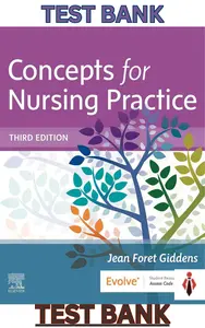 Test Bank for Concepts for Nursing Practice 3rd Edition by Jean Foret Giddens - Complete thumbnail