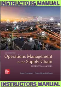 INSTRUCTORS MANUAL for Operations Management in the Supply Chain: Decisions & Cases 8th Edition by Roger Schroeder, Susan Goldstein & Johnny Rungtusanatham thumbnail