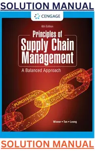 SOLUTIONS MANUAL for Principles of Supply Chain Management: A Balanced Approach 6th Edition by Joel Wisner,Keah-Choon Tan & Keong Leong thumbnail