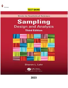 Test bank - Sampling_ Design and Analysis 3rd Edition by Sharon L. Lohr-TB thumbnail