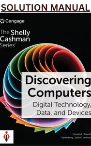 Solution Manual - Discovering Computers_ Digital Technology, Data, and Devices, 17E by Campbell thumbnail