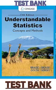 TEST BANK for Understandable Statistics 13th Edition by Charles Brase, Corrinne Brase, Jason Dolor & James Seibert thumbnail