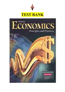 Test Bank for Economics Principles and Practices by Glencoe thumbnail