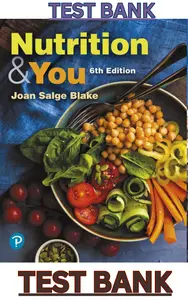 TEST BANK for Nutrition & You 6th Edition by Joan Salge Blake thumbnail