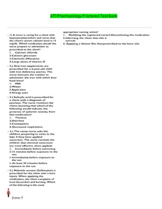 ATI Pharmacology Proctored Test Bank,Latest Complete Questions and Awnsers for 2021 thumbnail