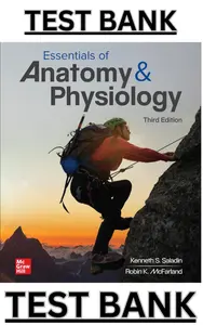 Test Bank for Essentials of Anatomy & Physiology 3E by Saladin, Robin McFarland & Christina Gan thumbnail