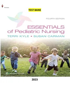 Test Bank for Essentials of Pediatric Nursing 4th Edition by Theresa Kyle & Susan Carman -Complete thumbnail