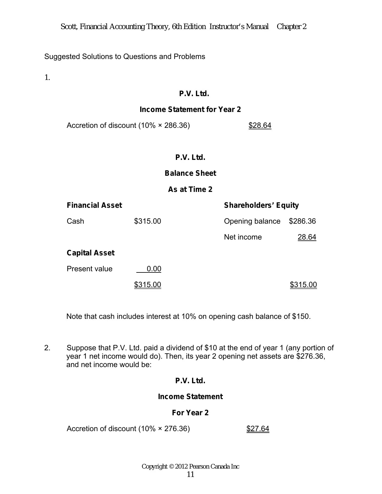 Qs - Solutions Manual for Financial Accounting Theory 6th Edition by William Scott thumbnail