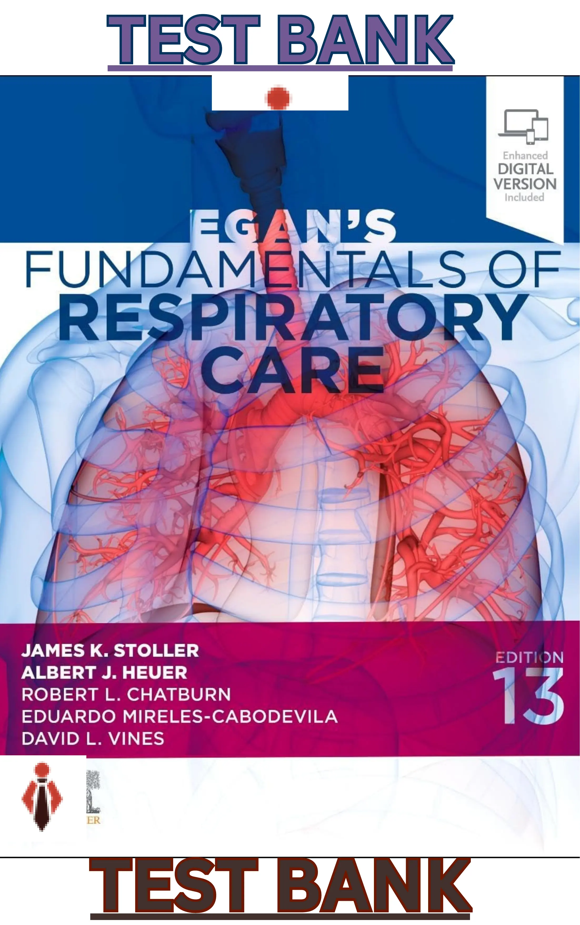 Test Bank for Egans Fundamentals of Respiratory Care 13E by Stoller, Heuer, Vines, Chatburn & Cabodevila thumbnail