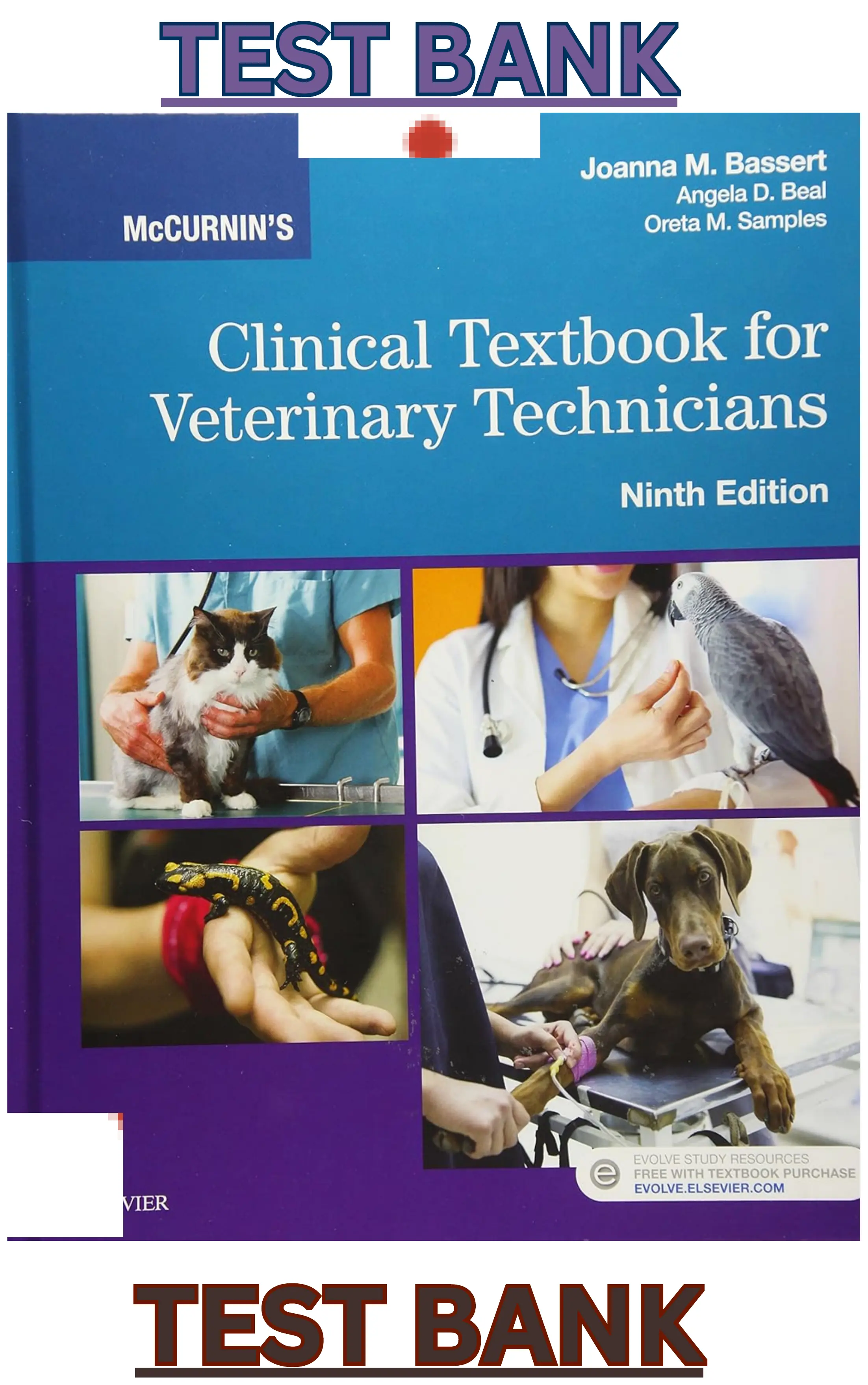Test Bank for  McCurnin's Clinical Textbook for Veterinary Technicians 9th Edition by Joanna Bassert thumbnail
