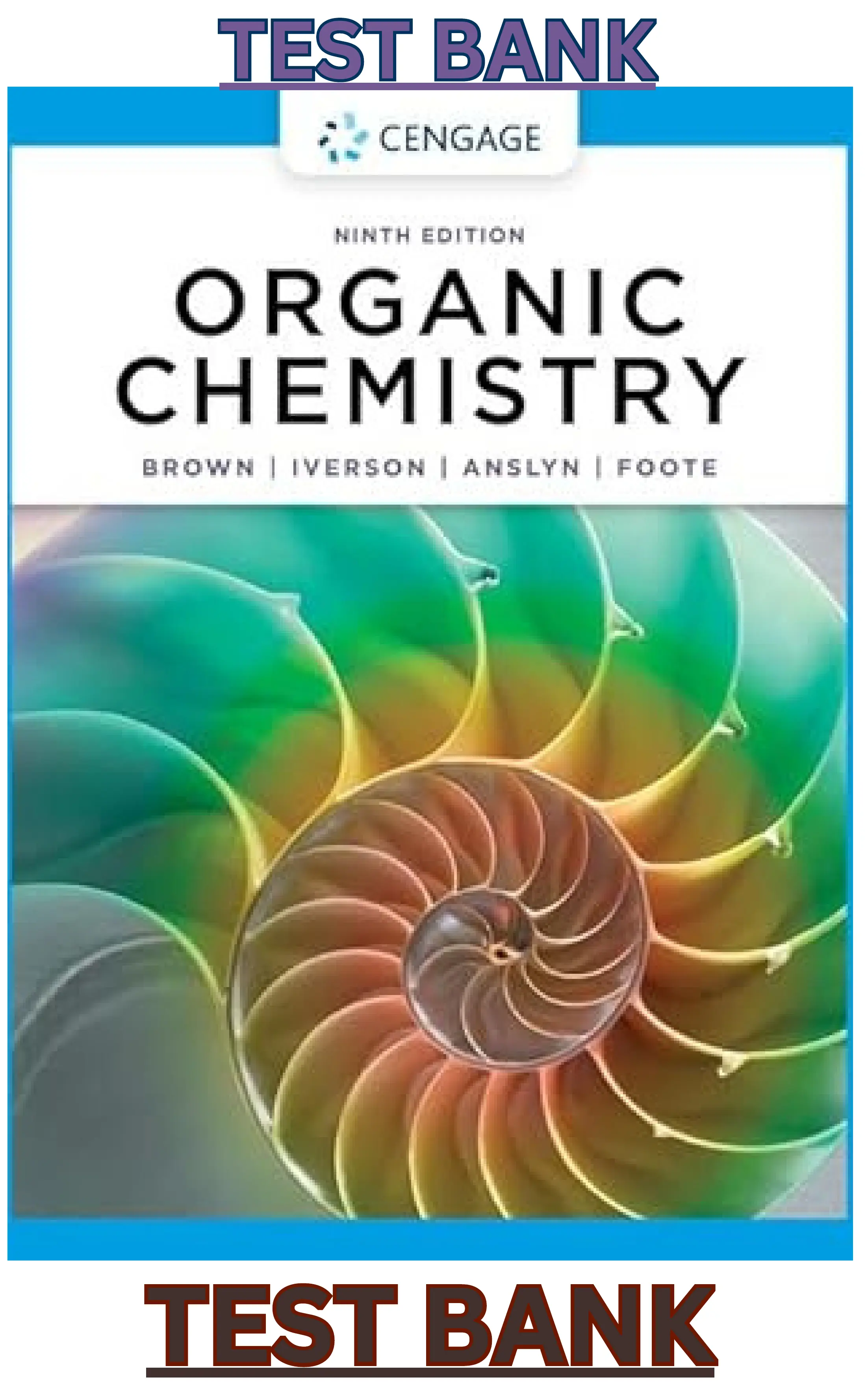 Organic Chemistry 9th Edition by William Brown, Brent Iverson, Eric Ansyln & Christopher Foote | Cengage Learning | 2022 | ISBN10;035751864 | ISBN13:9780357451861 | thumbnail