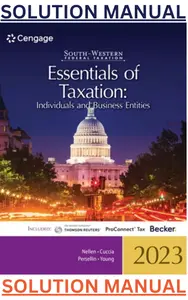 SOLUTIONS MANUAL for South-Western Federal Taxation 2023: Essentials of Taxation - Individuals and Business Entities 26th Edition by Annette Nellen, Andrew Cuccia, Mark Persellin & James Young thumbnail