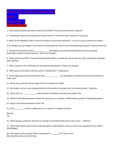 ENLISTED PROFESSIONALISM Block 1 SECTION 1 MILITARY FORMATIONS thumbnail