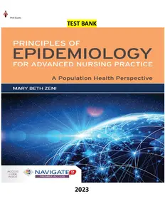 Principles of Epidemiology for Advanced Nursing Practice-A Population Health Perspective 1st Edition   by Mary Beth Zeni.-TB thumbnail