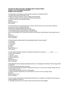 Questions - Test Bank for Sociology 9th Edition Test Bank  by Macionis Gerber (2) thumbnail