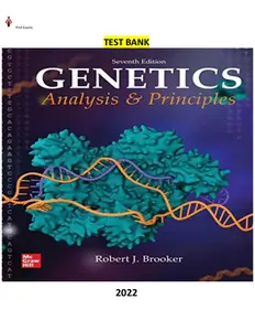 Genetics-Analysis and Principles 7th Edition by Robert Brooker thumbnail