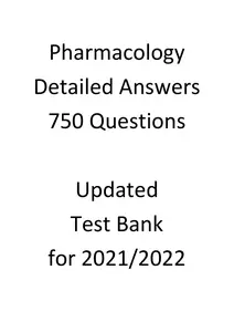 ATI - Pharmacology with detailed Answers 3 Versions for 2021 thumbnail
