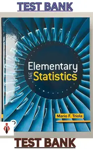 Test Bank for Elementary Statistics 14th Edition by Mario Triola - Updated thumbnail
