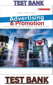 TEST BANK for Advertising & Promotion 7th Edition by Michael Guolla, George Belch & Michael Belch thumbnail
