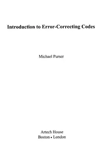 Introduction to Error Correcting Codes - M. Ourser (1995) WW thumbnail