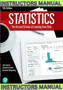 INSTRUCTORS MANUAL for Statistics: The Art and Science of Learning from Data 5th Edition by Alan Agresti thumbnail