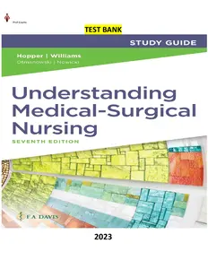 TEST BANK for Understanding Medical Surgical Nursing 7th Edition by Linda Hopper & Paula Williams thumbnail
