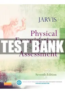 FULL - Test bank for  Jarvis Physical Examination and Health Assessment, 8ED ALL Chapters included 2022 Updated thumbnail