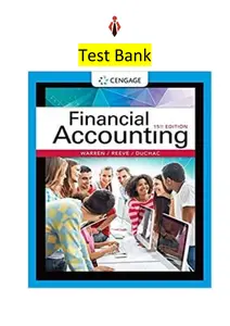 Test Bank for  Financial Accounting 12E by Carl Warren, James Reeve & Jonathan Duchac thumbnail
