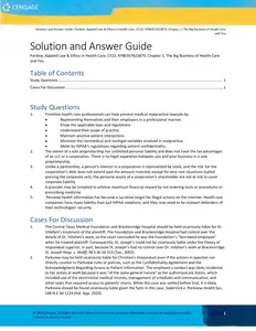 Applied Law and Ethics in Health Care 1st Edition by Wendy Mia Pardew - SAG thumbnail