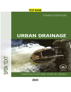 Test Bank - Urban Drainage, 3rd Edition by David Butler & John Davies thumbnail