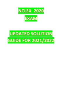 NCLEX RN - 2020 EXAM REVIEW thumbnail