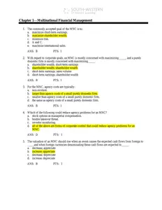 Qs - Test Bank for  International Corporate Finance 11th Edition by  Jeff Madura thumbnail