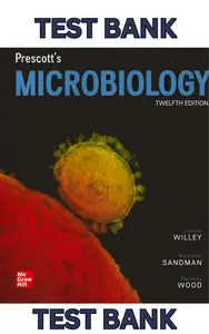 Test Bank - Prescott_s Microbiology 12E by Joanne Willey, Kathleen Sandman & Dorothy Wood - Complete thumbnail