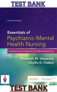 Test Bank for Essentials of Psychiatric Mental Health Nursing 4th Editon by Varcarolis & Fosbre thumbnail