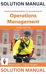 Solution Manual for ISE Operations Management 3E by Gerard Cachon & Christian Terwiesch - Updated thumbnail