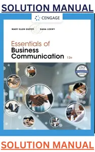 Solutions Manual for Essentials of Business Communication 12th Edition by Mary Ellen Guffey & Dana Loewy thumbnail
