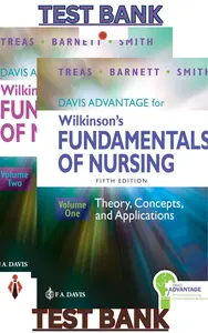 Test Bank for Davis Advantage for Wilkinsons Fundamentals of Nursing V2 5E by Treas,Barnett & Smith thumbnail
